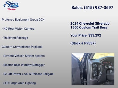 2024 Chevrolet Silverado 1500 Custom Trail Boss