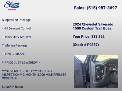 2024 Chevrolet Silverado 1500 Custom Trail Boss