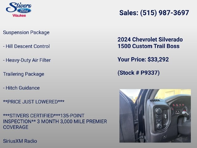 2024 Chevrolet Silverado 1500 Custom Trail Boss