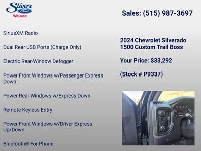 2024 Chevrolet Silverado 1500 Custom Trail Boss