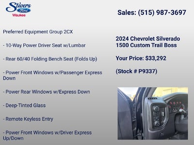 2024 Chevrolet Silverado 1500 Custom Trail Boss
