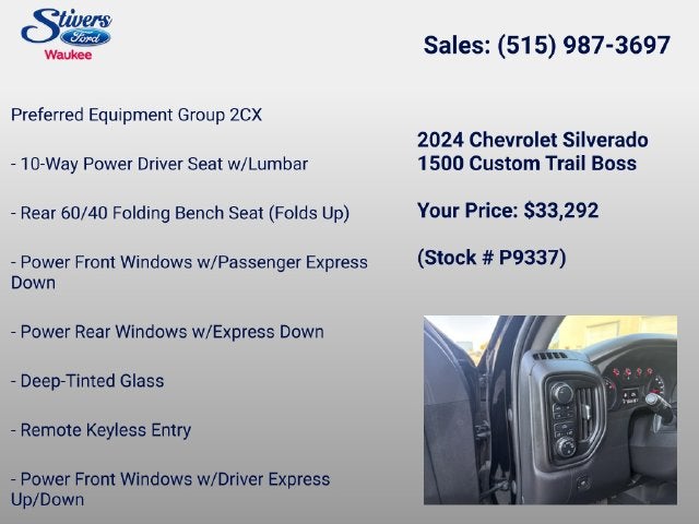 2024 Chevrolet Silverado 1500 Custom Trail Boss