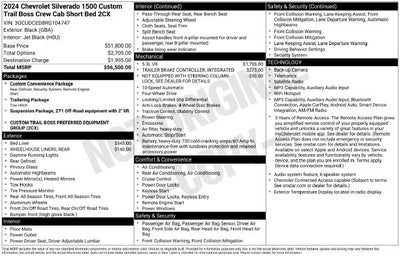 2024 Chevrolet Silverado 1500 Custom Trail Boss