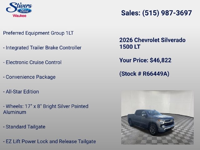 2026 Chevrolet Silverado 1500 LT LT1