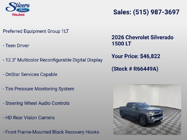 2026 Chevrolet Silverado 1500 LT LT1