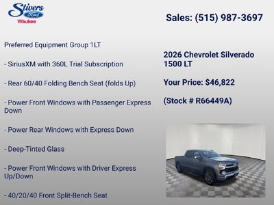 2026 Chevrolet Silverado 1500 LT LT1