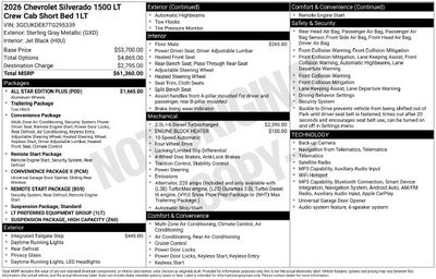 2026 Chevrolet Silverado 1500 LT LT1