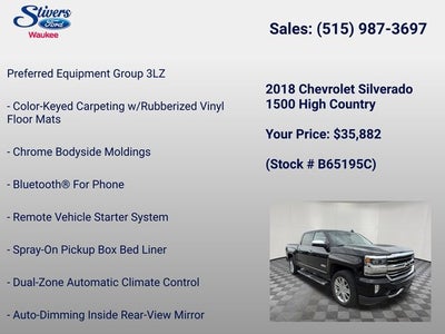 2018 Chevrolet Silverado 1500 High Country