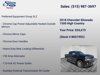 2018 Chevrolet Silverado 1500 High Country