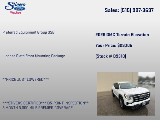 2026 GMC Terrain Elevation