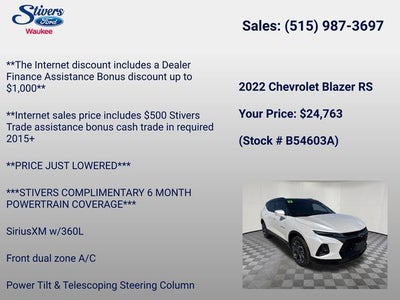 2022 Chevrolet Blazer RS