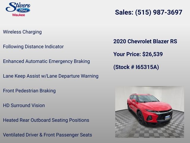 2020 Chevrolet Blazer RS