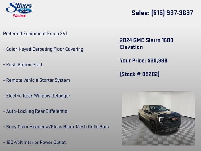 2024 GMC Sierra 1500 Elevation