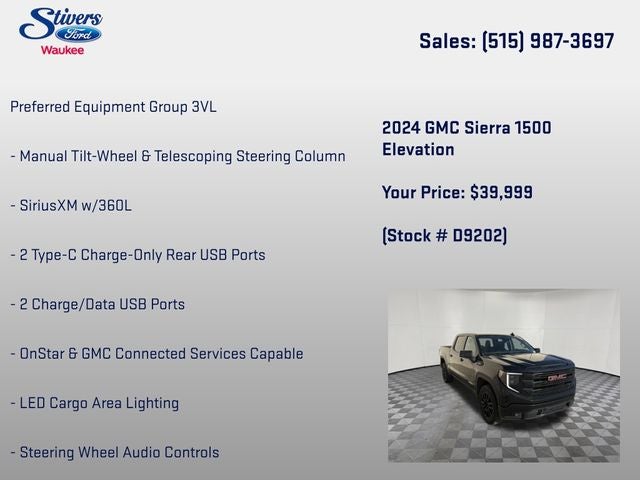 2024 GMC Sierra 1500 Elevation