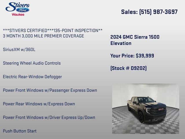 2024 GMC Sierra 1500 Elevation