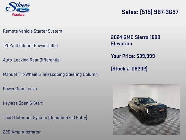 2024 GMC Sierra 1500 Elevation