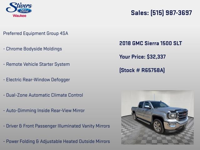 2018 GMC Sierra 1500 SLT