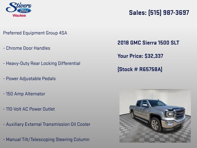 2018 GMC Sierra 1500 SLT