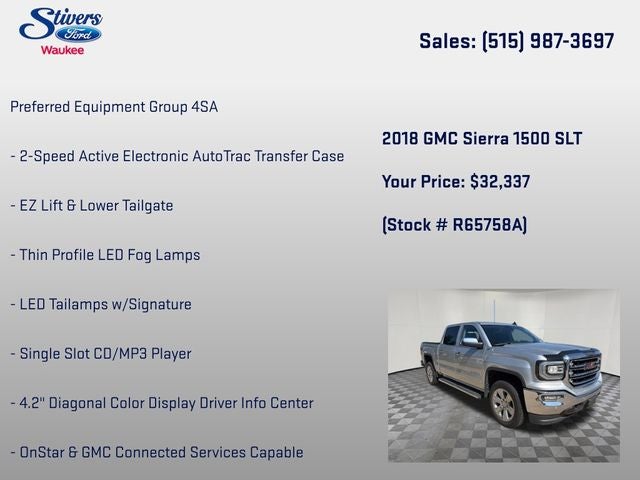 2018 GMC Sierra 1500 SLT