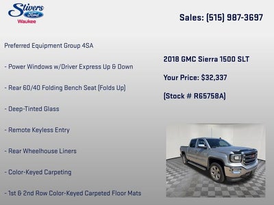 2018 GMC Sierra 1500 SLT