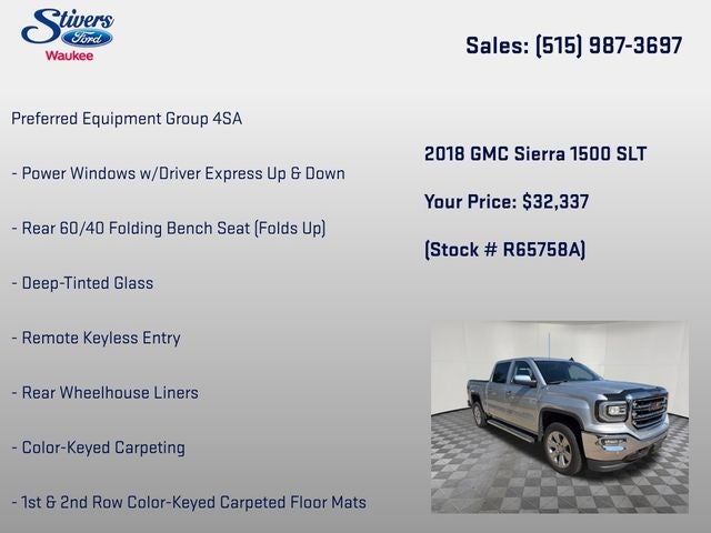 2018 GMC Sierra 1500 SLT