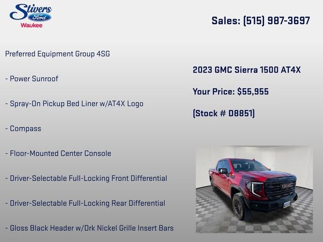 2023 GMC Sierra 1500 AT4X