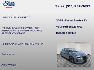 2025 Nissan Sentra SV