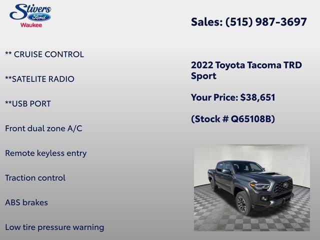 2022 Toyota Tacoma V6