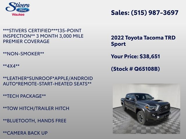 2022 Toyota Tacoma V6