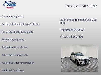 2024 Mercedes-Benz GLE GLE 350 4MATIC®