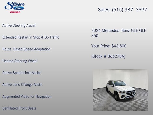 2024 Mercedes-Benz GLE GLE 350 4MATIC®