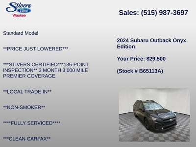 2024 Subaru Outback Onyx Edition