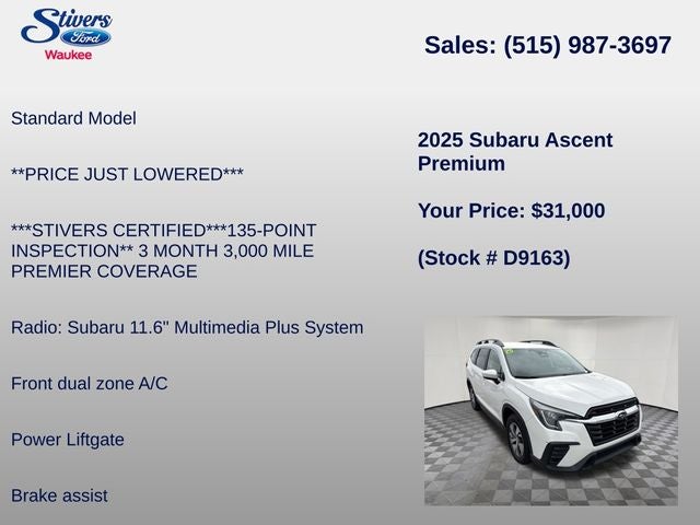 2025 Subaru Ascent Premium