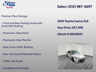 2026 Toyota Camry XLE