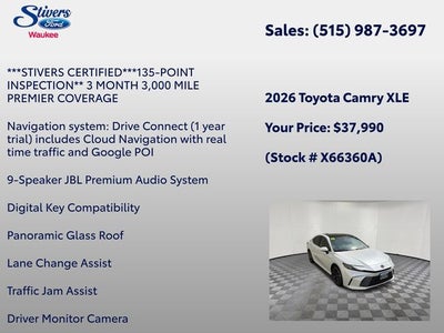 2026 Toyota Camry XLE