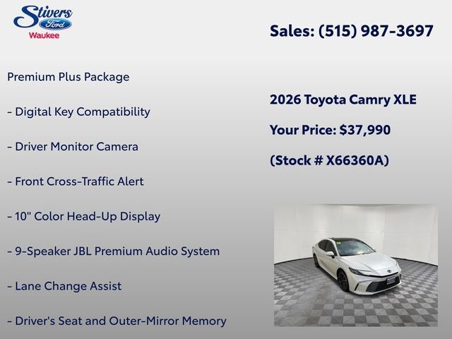 2026 Toyota Camry XLE