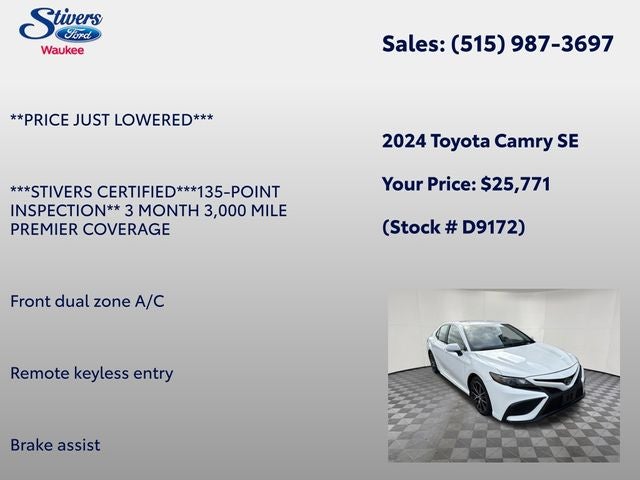 2024 Toyota Camry SE