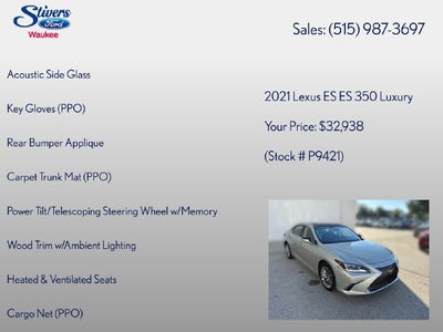 2021 Lexus ES 350 Luxury