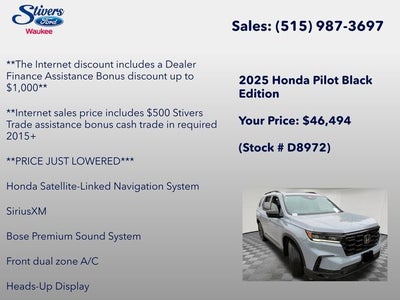 2025 Honda Pilot Black Edition