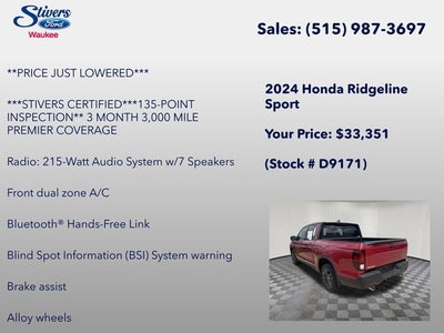 2024 Honda Ridgeline Sport