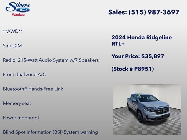 2024 Honda Ridgeline RTL