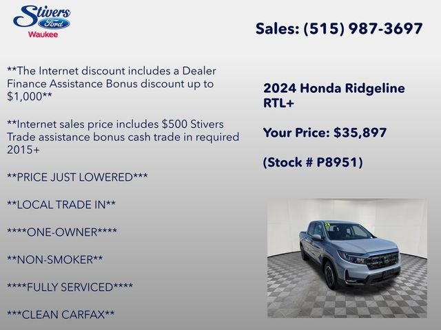 2024 Honda Ridgeline RTL