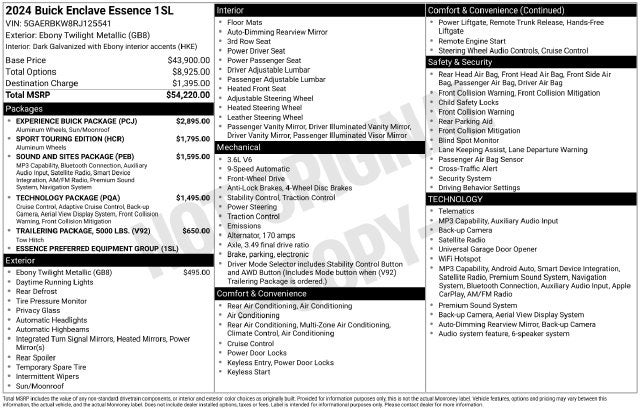 2024 Buick Enclave Essence