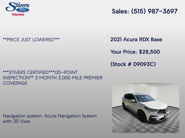 2021 Acura RDX A-Spec Package SH-AWD