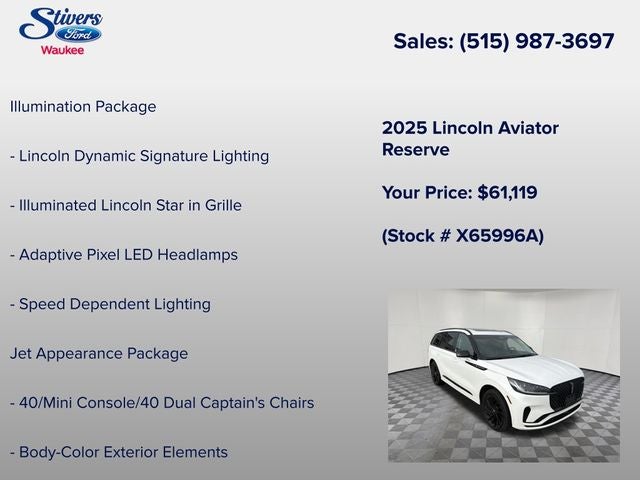 2025 Lincoln Aviator Reserve Premium
