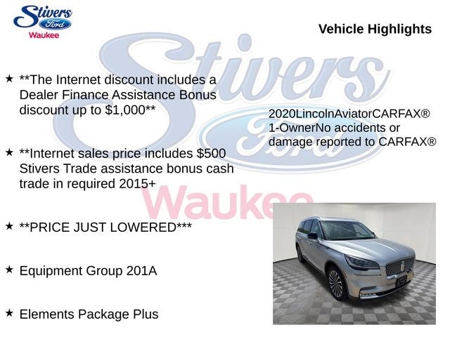 2020 Lincoln Aviator Reserve