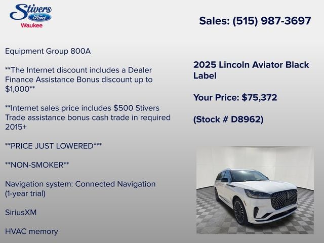 2025 Lincoln Aviator Black Label