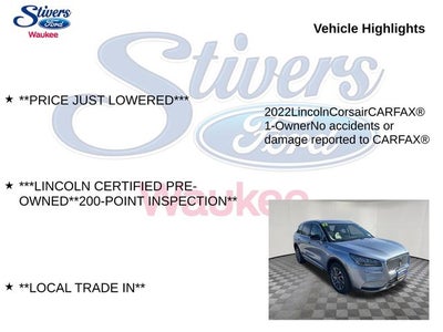 2022 Lincoln Corsair Standard