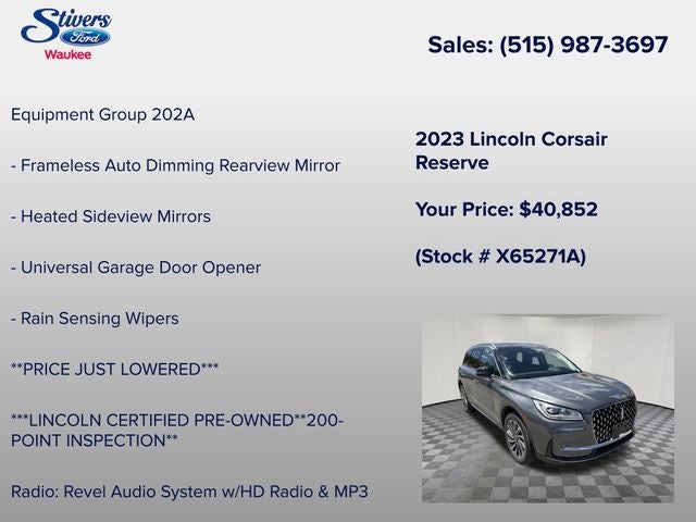 2023 Lincoln Corsair Reserve