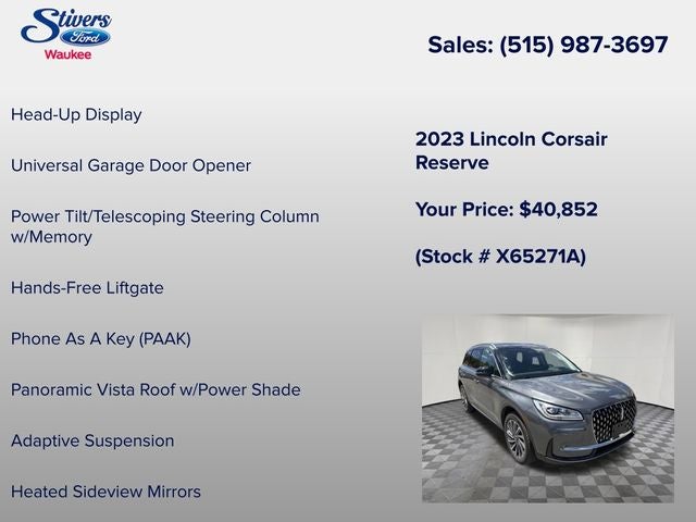2023 Lincoln Corsair Reserve